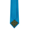 Plain Petrol Blue Woven Silk Tie