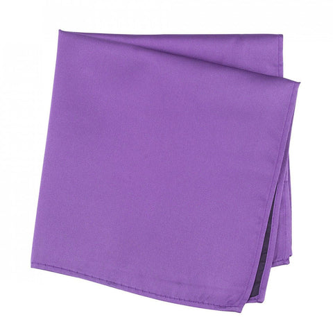 Plain Purple Silk Handkerchief