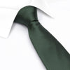 Dark Green Herringbone Silk Tie