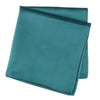 Plain Teal Silk Handkerchief