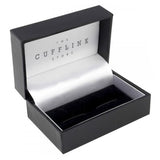 Logo Engraved Cufflinks, Gold plated rectangle