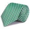 Green & Blue Oxford Spot Woven Silk Tie