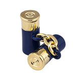 Blue and Gold Shotgun Cartridge Cufflinks