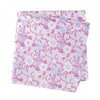 Silver Luxury Floral Silk Handkerchief