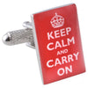 Keep Calm & Carry On Cufflinks