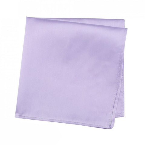 Plain Lilac Silk Handkerchief