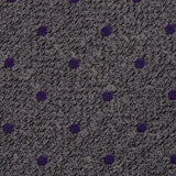 Grey & Purple Textured Spot Silk Tie