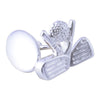 Silver Plated Crossed Golf Clubs
