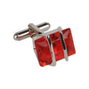 Red Crystal Cufflinks