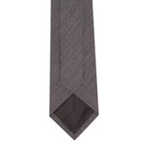 Plain Grey Wool Mix Tie