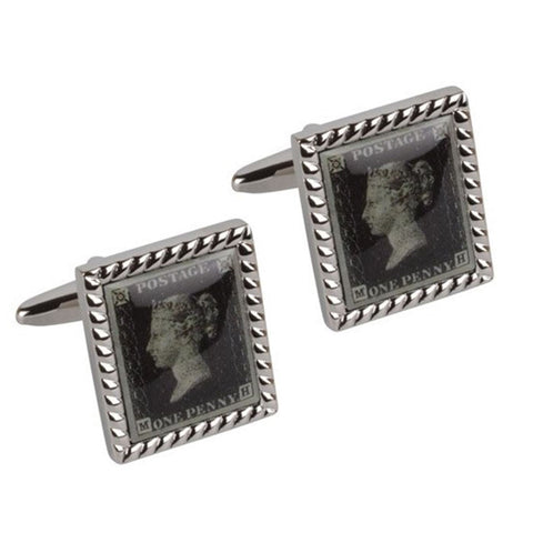 Penny Black Stamp Cufflinks