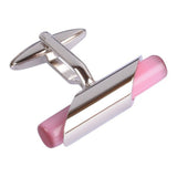 Pink Stone Bar Cufflinks