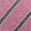 Pink and Black Silk Textured Stripe Classic Tie