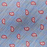 Blue Micro Paisley Woven Silk Tie
