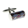Purple Harlequin Cufflinks