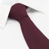 Plain Wine Wool Mix Tie