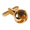 Gold Large Thread Knot Cufflinks