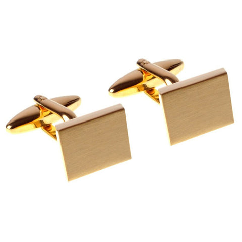 Gold Parallelogram Cufflinks