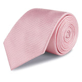 Pink Herringbone Silk Tie