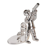 Silver Plated Shooting Chain Cufflinks