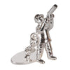 Silver Plated Shooting Chain Cufflinks