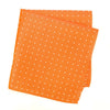 Orange Polka Dot Silk Handkerchief