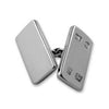 Sterling Silver Feature Hallmark Double-Sided Cufflinks