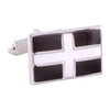 Cornish Cross of St Piran Cufflinks