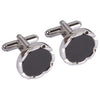 Silver Onyx Cufflinks