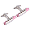 Pink Stone Bar Cufflinks