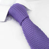 Lilac Knitted Square Cut Tie