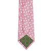 Pink & White Floral Luxury Woven Silk Tie