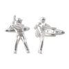 Baseball Batsman & Pitcher Cufflinks