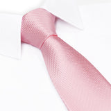 Pink Herringbone Silk Tie