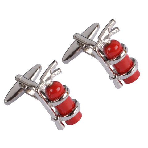 Fire Extinguisher Cufflinks