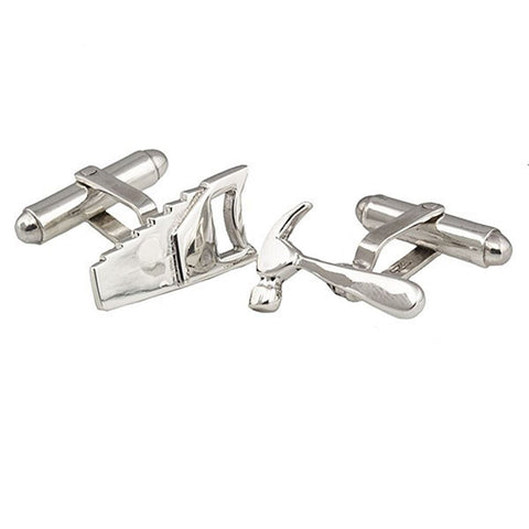 Sterling Silver Hammer & Saw Cufflinks