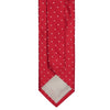 Red Polka Dot Woven Silk Tie