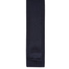 Navy Knitted Square Cut Silk Tie