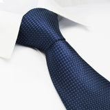 Blue Micro Square Woven Silk Tie