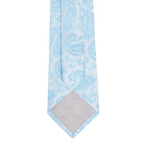 Classic Pastel Blue Paisley Silk Tie