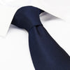Navy Silk Plain Classic Textured Tie