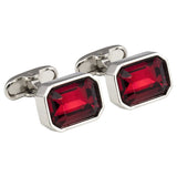 Red Crystal Cufflinks