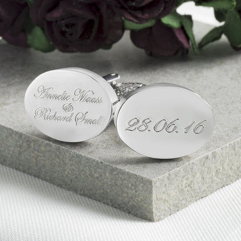 Names & Date Personalised Cufflinks