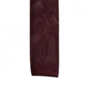 Wine Knitted Square Cut Silk Tie