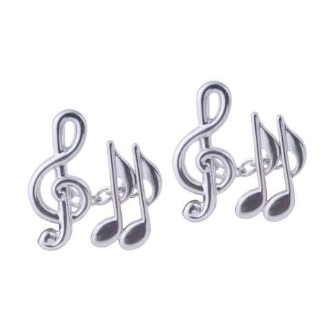 Treble Clef & Quaver Chain Cufflinks