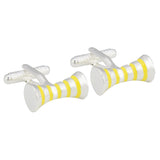 Yellow Cylinder Cufflinks