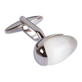 White Gem Egg Cufflinks