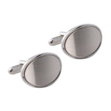 Oval Brushed Arched Cufflinks