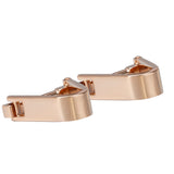 Rose Gold Plated Hinge Clasp Cufflinks