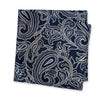Blue Large Paisley Silk Handkerchief